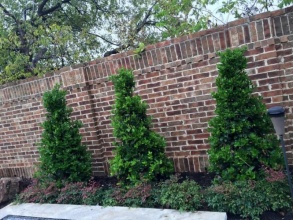 Кирпичный забор сплошной 12 метров фото в Серпухове