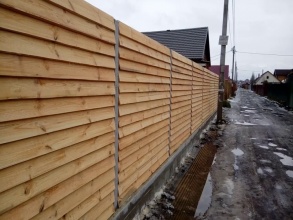 Деревянный забор елочка 150 метров фото в Серпухове