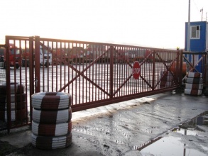 Решетчатые ворота откатные - пример 12 фото в Серпухове